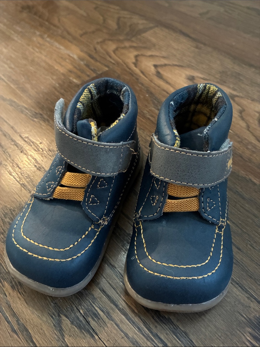 See Kai Run Basics Gibson Fashion Chukka Boots Navy Blue Toddler Shoes